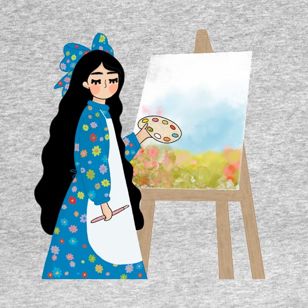 Painting girl by hayouta shop